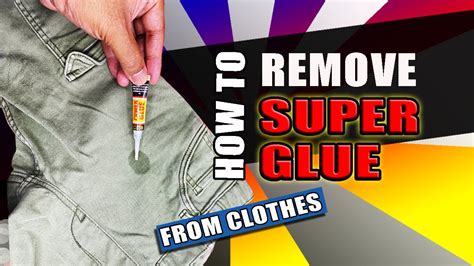 how to get fake nail glue off clothes|remove super glue from clothes.